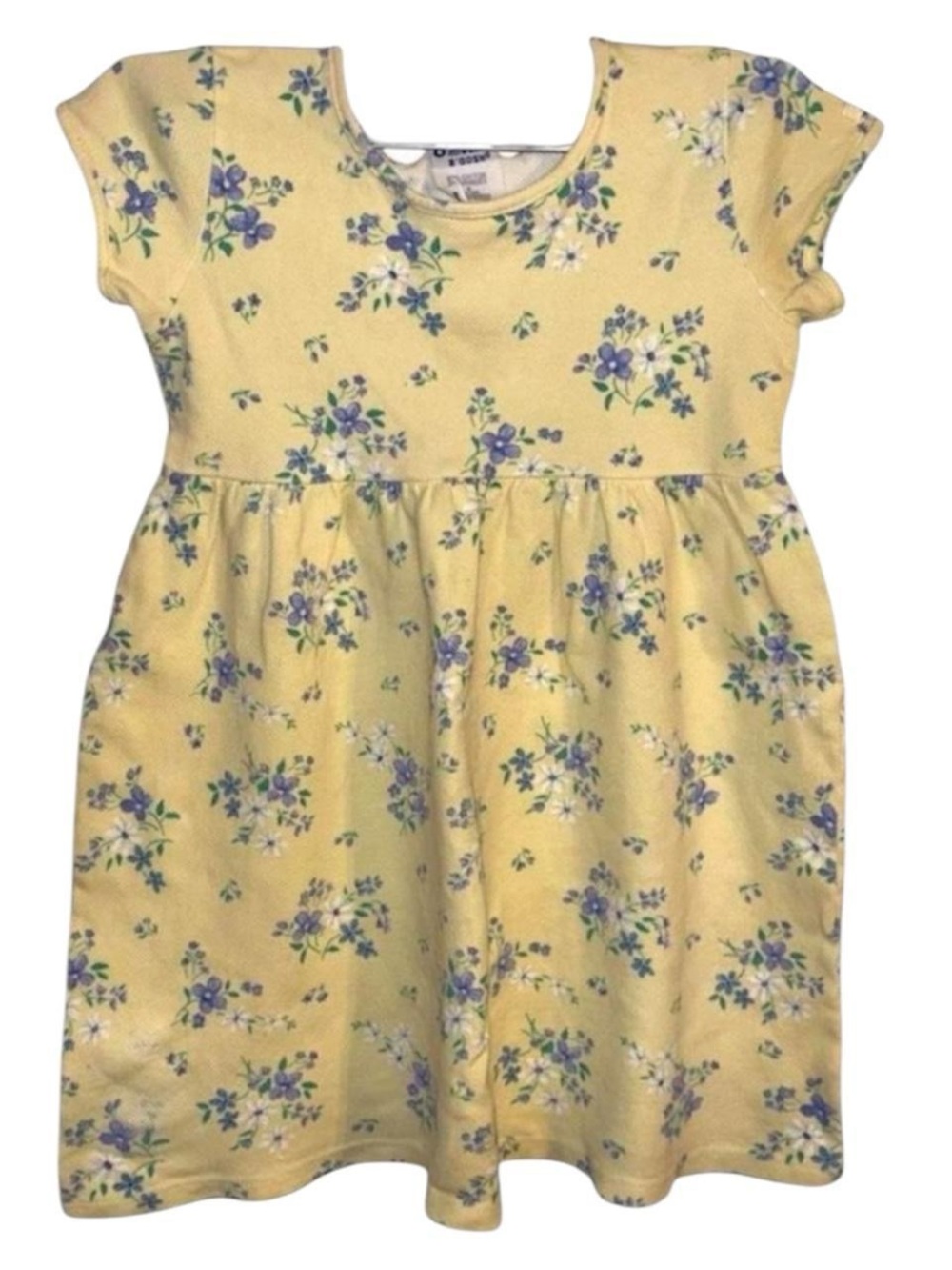 OshKosh Sweet Yellow Floral Short Sleeve Girls Dress 💛